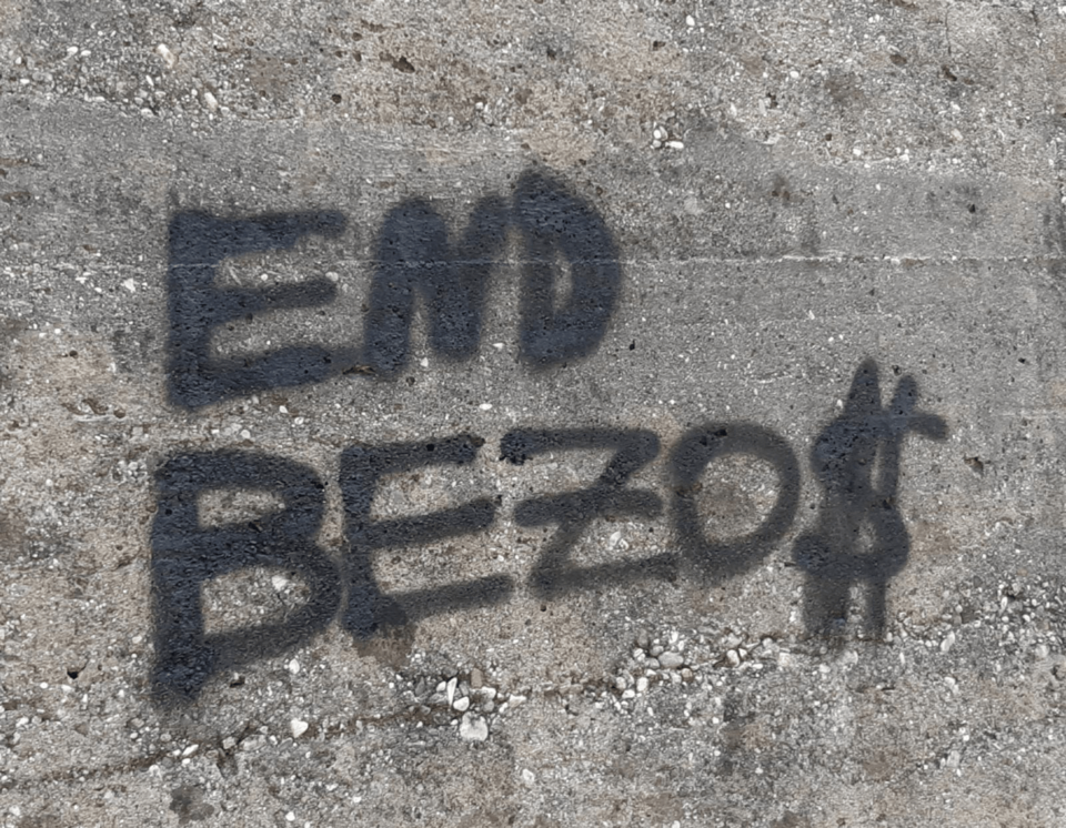 End Bezos (Graffito)
